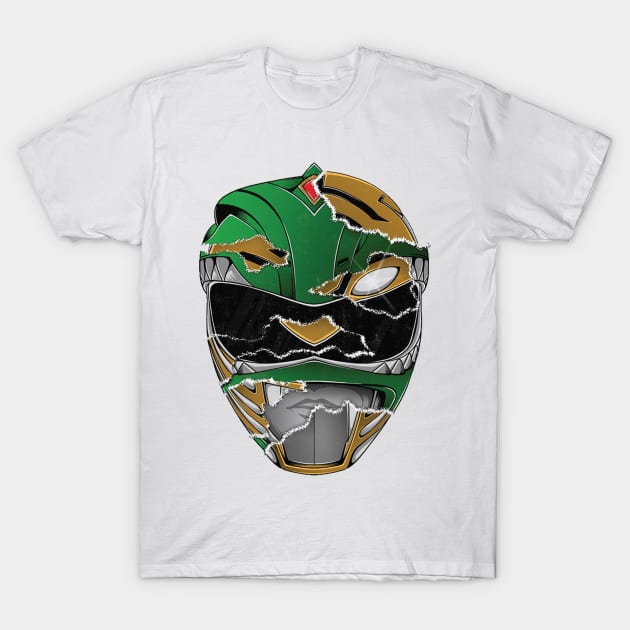 Power Ranger Green T-Shirt by Kuravista